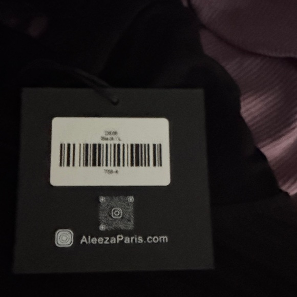 Aleeza Black Hooded Dress NWT - Picture 8 of 8